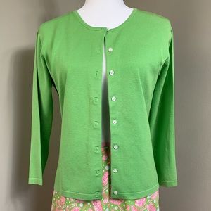 Lilly Pulitzer Green Cardigan Sweater